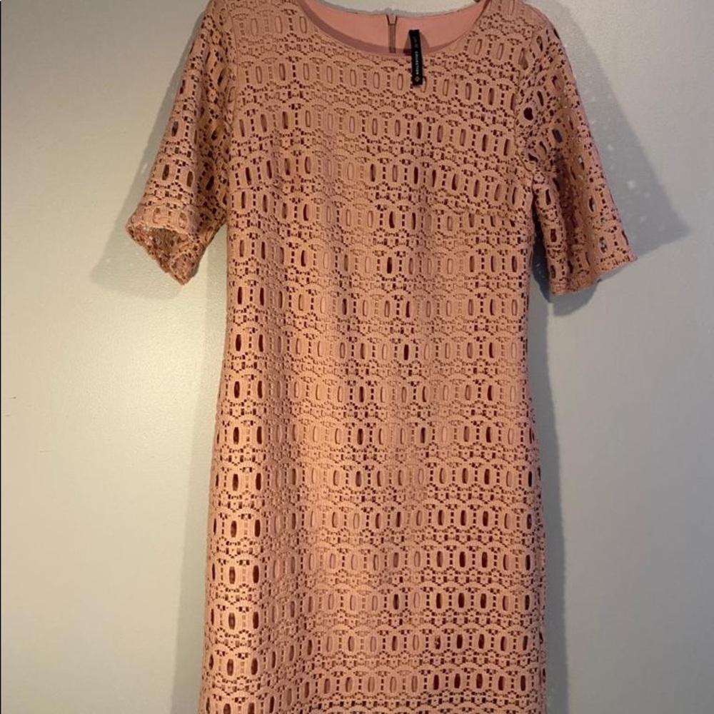 Lori M collection-Blush Pinnk Dress
